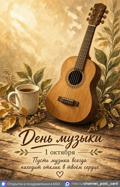 С Днём Музыки — открытка «День музыки»