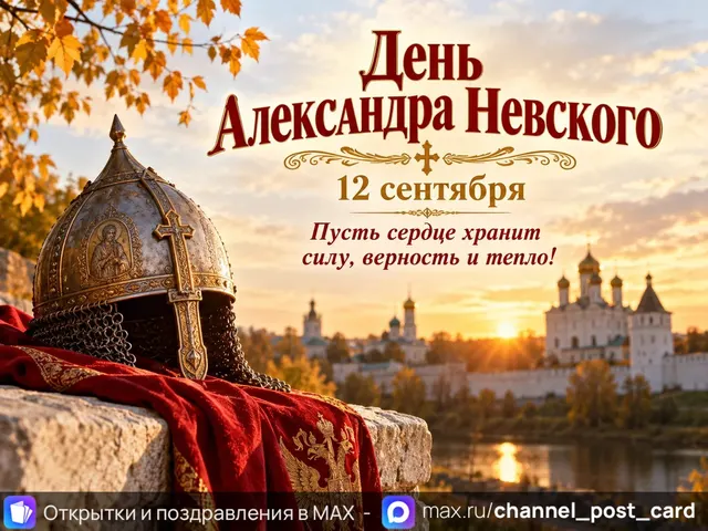 Открытка «День Александра Невского»