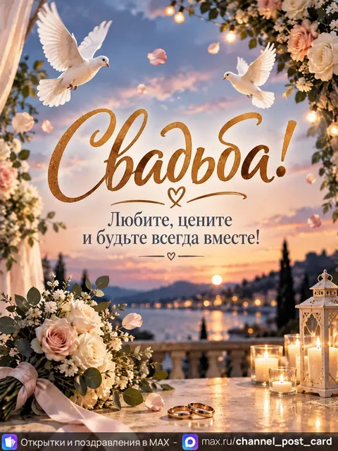 Открытка «Свадьба»