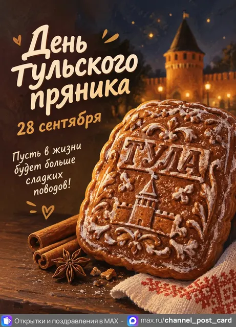 Открытка «День тульского пряника»