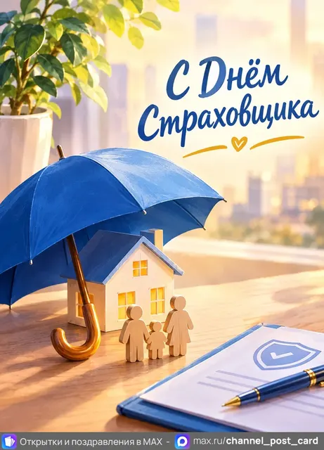 С Днём Страховщика — открытка «День страховщика»