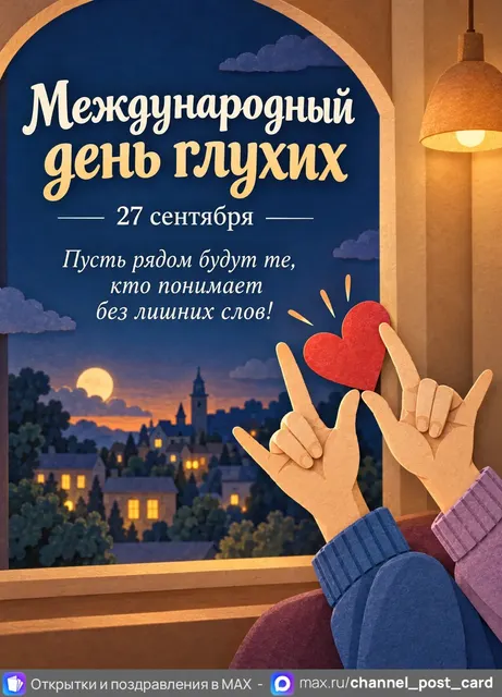 С Международным Днем Глухих — открытка «Международный день глухих»