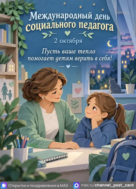 С Днем социального педагога — открытка «Международный день социального педагога»