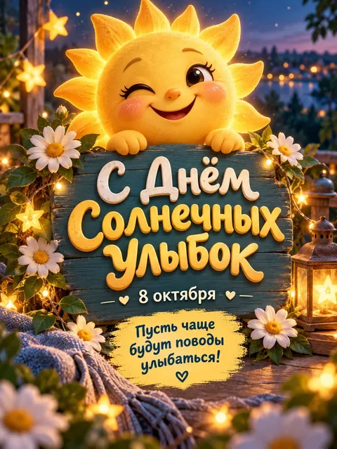 С Днём Солнечных Улыбок — открытка «День солнечных улыбок»