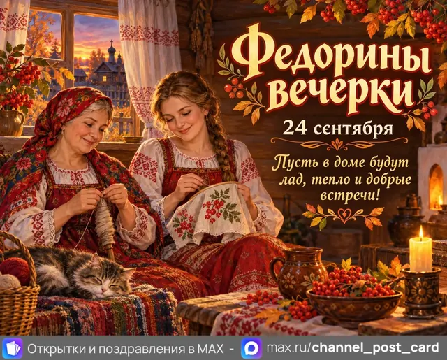 Открытка «Федорины вечерки»