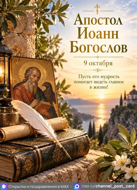 Открытка «Апостол Иоанн Богослов»