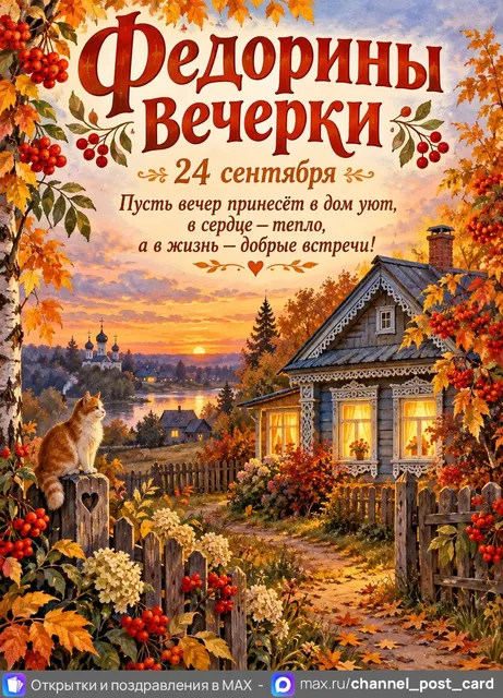 Открытка «Федорины вечерки»