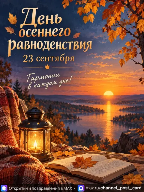 Открытка «День осеннего равноденствия»