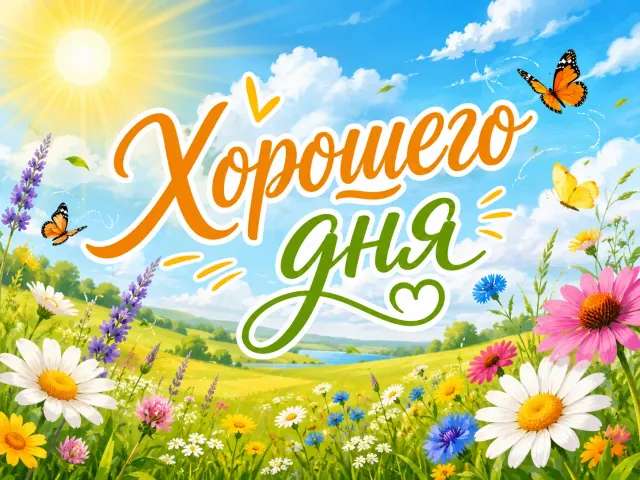 Открытка «Хорошего дня»