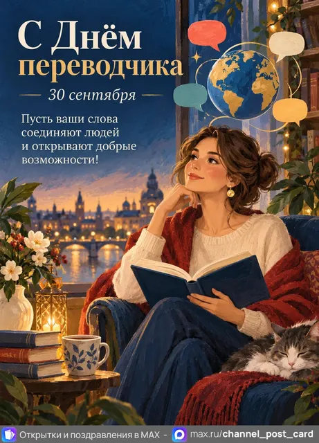 С Днем переводчика — открытка «Международный день переводчика»