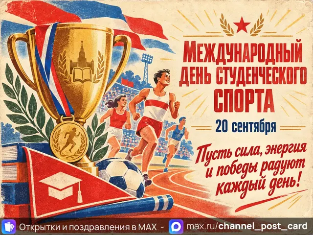 Открытки «Международный день студенческого спорта»