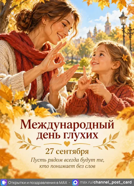 С Международным Днем Глухих — открытка «Международный день глухих»