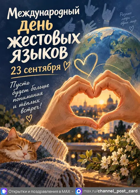 Открытки «Международный день жестовых языков»