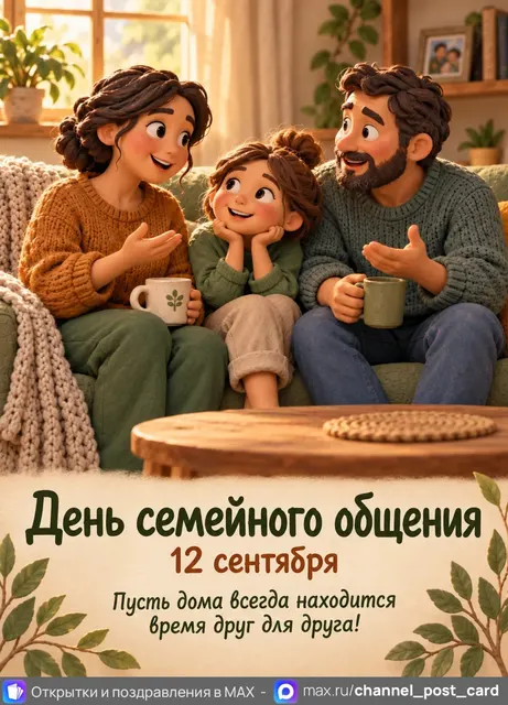 Открытка «День Семейного общения»