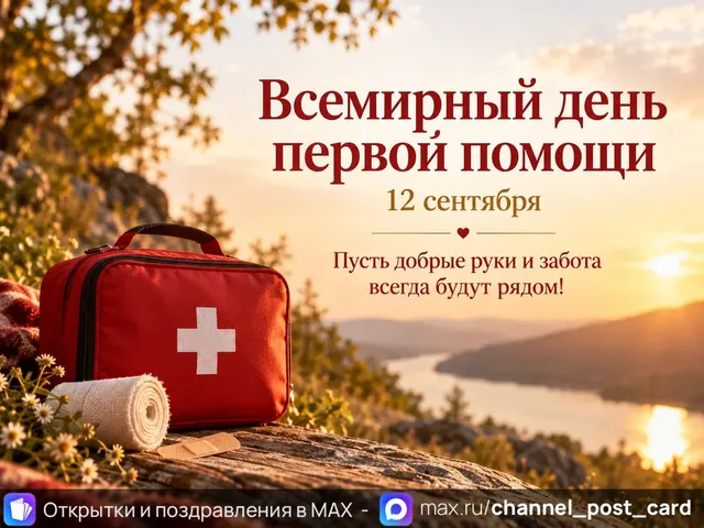 Открытка «С Днем первой помощи»