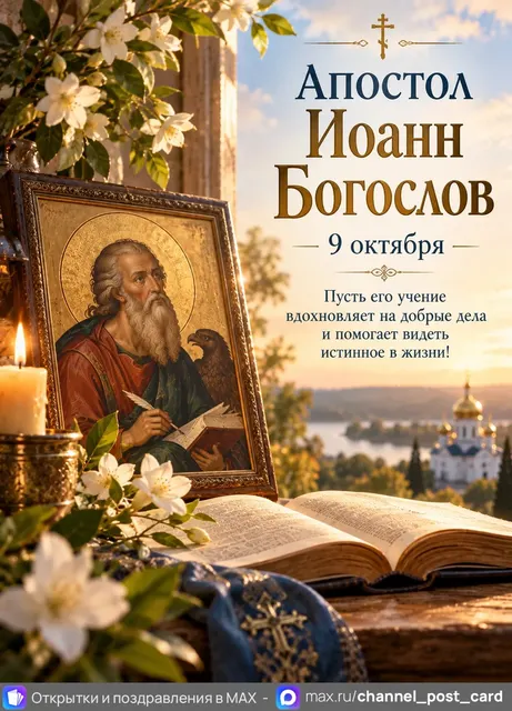 Открытка «Апостол Иоанн Богослов»