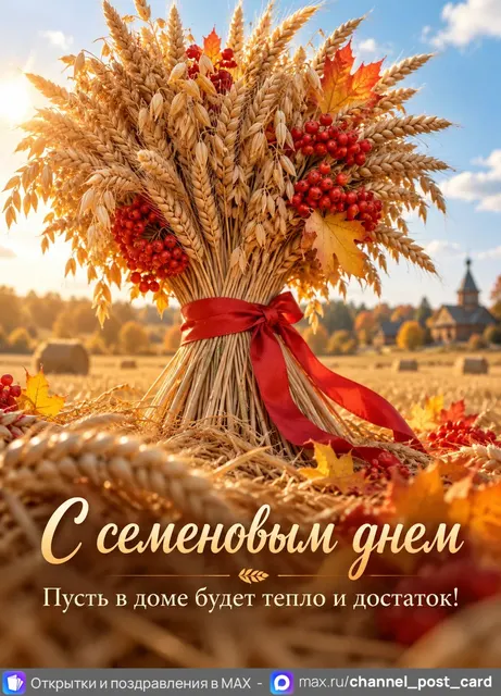 Открытка «С Семёновым Днём»