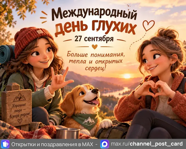 С Международным Днем Глухих — открытка «Международный день глухих»