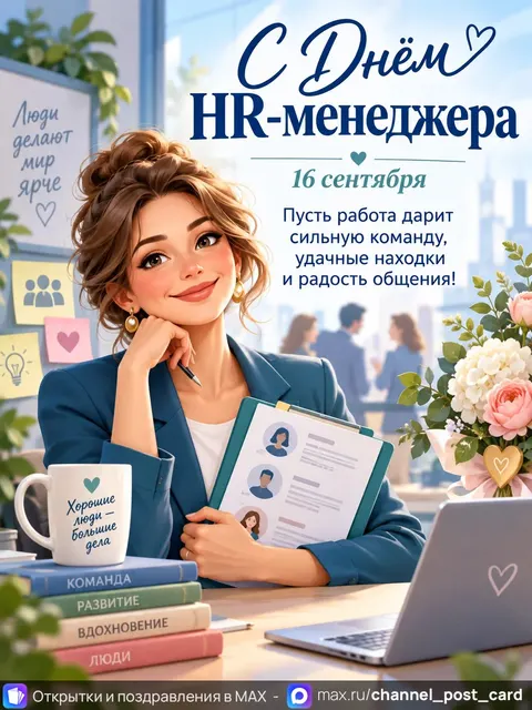 Открытка «С Днём HR менеджера»