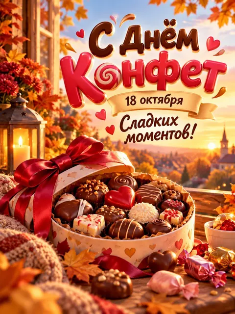 С Днем конфет — открытка «День конфет»