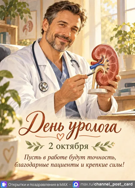 С Днем Уролога — открытка «День уролога»