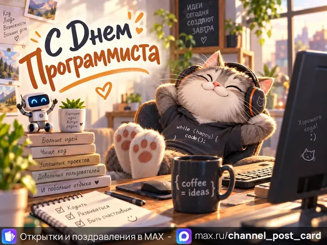 С Днем Программиста — открытка «День программиста»