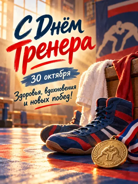 С Днём Тренера — открытка «День тренера»