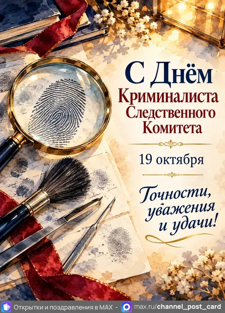 С Днём Криминалиста Следственного Комитета — открытка «День криминалиста Следственного комитета»