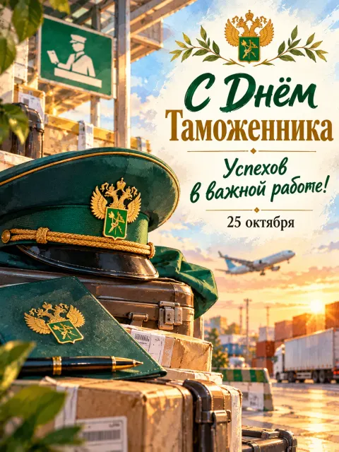 С Днём Таможенника — открытка «День таможенника»