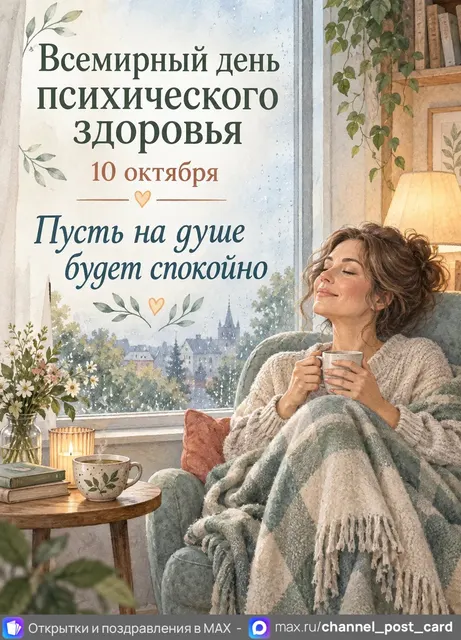 Открытка «Всемирный день психического здоровья»