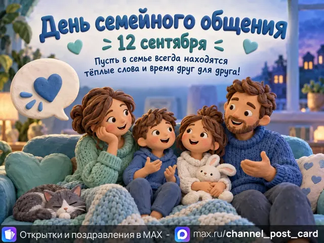 Открытка «День Семейного общения»