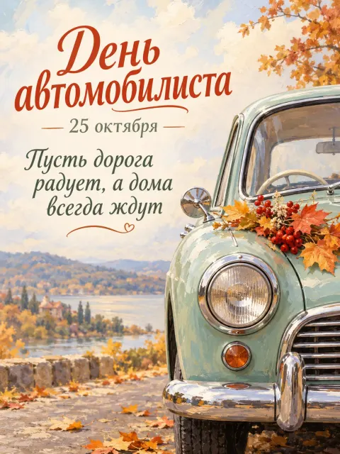 С Днем Автомобилиста — открытка «День автомобилиста»