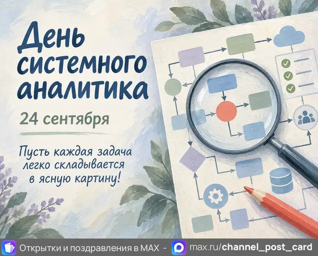 Открытки «День системного аналитика»