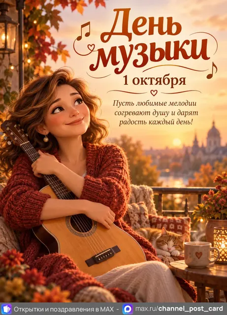 С Днём Музыки — открытка «День музыки»
