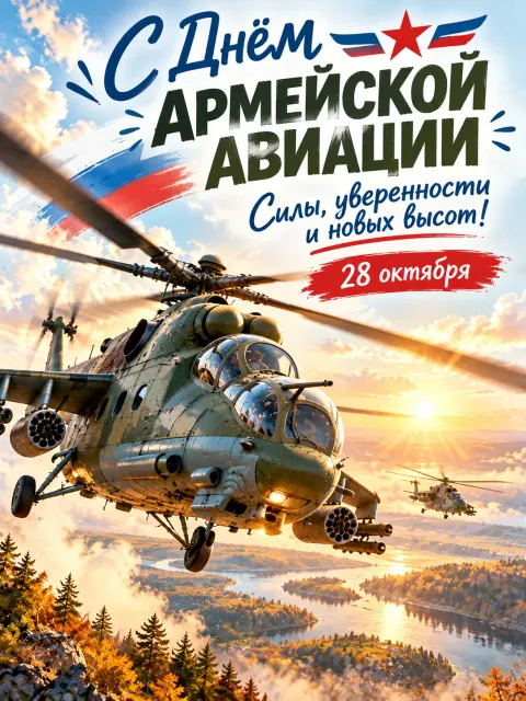 С Днём Армейской Авиации — открытка «День армейской авиации»