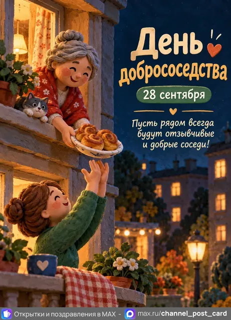 Открытка «День добрососедства»