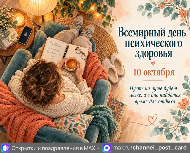 Открытка «Всемирный день психического здоровья»