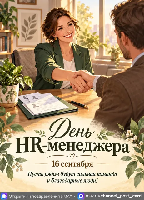 Открытка «День HR-менеджера»