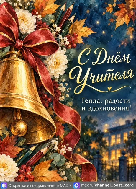С Днём Учителя — открытка «День учителя»