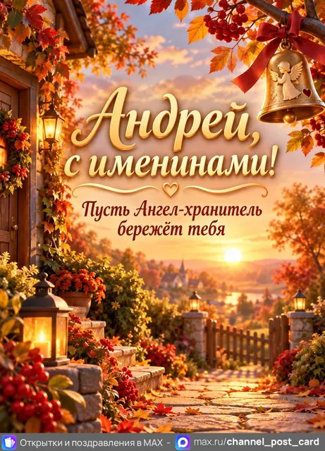 Открытка «Именины Андрей»