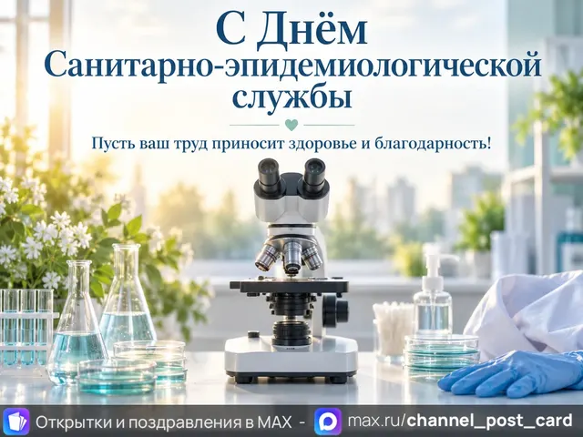 С Днём Санитарно-эпидемиологической службы — открытка «День санитарно-эпидемиологической службы»
