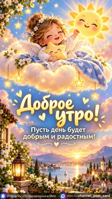 Открытка «Доброе утро»