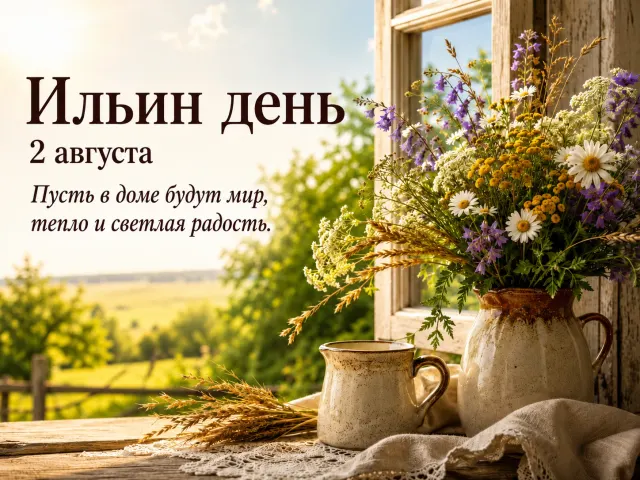 Открытка «Ильин День»
