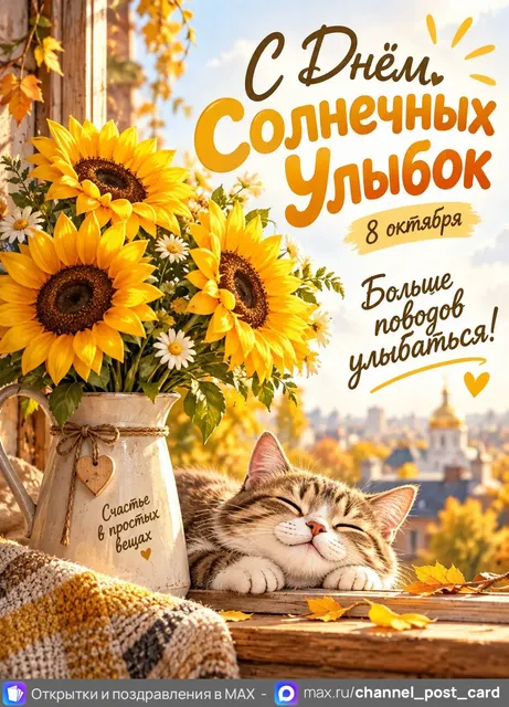 С Днём Солнечных Улыбок — открытка «День солнечных улыбок»