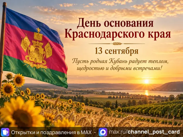 Открытка «День Краснодарского Края»