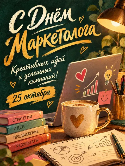 С Днем Маркетолога — открытка «День маркетолога»