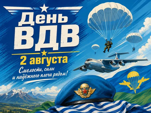 Открытка «День ВДВ»
