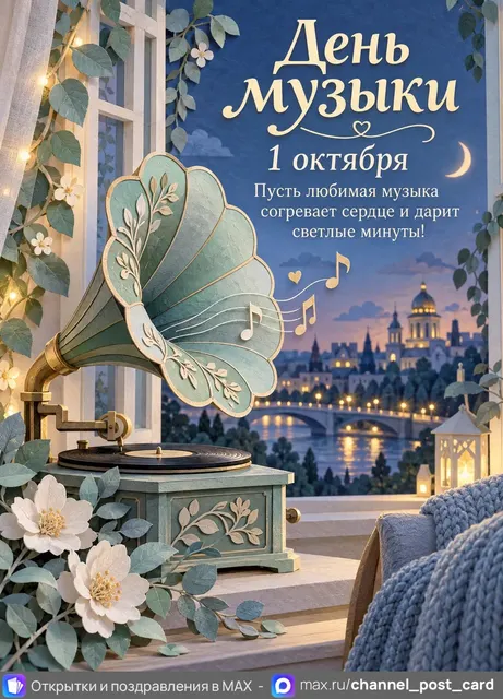 С Днём Музыки — открытка «День музыки»