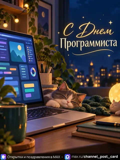 С Днем Программиста — открытка «День программиста»