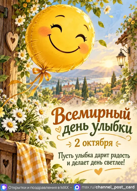 С Днем Улыбки — открытка «Всемирный день улыбки»